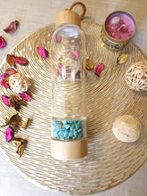 Cargar imagen en el visor de la galería, Botella vidrio poder turquesa