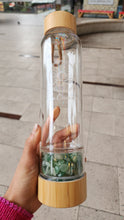 Cargar imagen en el visor de la galería, Botella vidrio poder aventurina