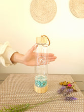 Cargar imagen en el visor de la galería, Botella vidrio poder turquesa