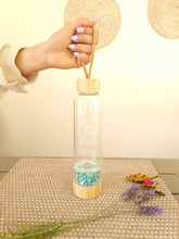 Cargar imagen en el visor de la galería, Botella vidrio poder turquesa